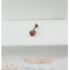 Rose Zirkon Taşlı Uç Kısmı : Pirinç Kıkırdak Bar Uzunluğu : 6 Mm / Bar Kalınlığı 0.8 Mm / Top Boyu 3 Mm - Pt0031-2