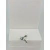 Rodyum Zirkon Taşlı Uç Kısmı : Pirinç Kıkırdak Bar Uzunluğu : 6 Mm / Bar Kalınlığı 0.8 Mm / Top Boyu 3 Mm  - Pt0056