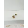 Zirkon Taşlı Uç Kısmı : Pirinç Kıkırdak Bar Uzunluğu : 6 Mm / Bar Kalınlığı 0.8 Mm / Top Boyu 3 Mm - Pt0002-1