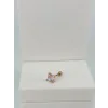 Rose Zirkon Taşlı Uç Kısmı : Pirinç Kıkırdak Bar Uzunluğu : 6 Mm / Bar Kalınlığı 0.8 Mm / Top Boyu 3 Mm  - Pt0051-2