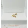 Zirkon Taşlı Uç Kısmı : Pirinç Kıkırdak Bar Uzunluğu : 6 Mm / Bar Kalınlığı 0.8 Mm / Top Boyu 3 Mm - Pt0036-1