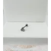 Rodyum Zirkon Taşlı Uç Kısmı : Pirinç Kıkırdak Bar Uzunluğu : 6 Mm / Bar Kalınlığı 0.8 Mm / Top Boyu 3 Mm - Pt0035