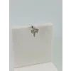 Rodyum Zirkon Taşlı Uç Kısmı : Pirinç Kıkırdak Bar Uzunluğu : 6 Mm / Bar Kalınlığı 0.8 Mm / Top Boyu 3 Mm - Pt0047