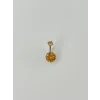 Turuncu Taşlı Göbek Piercing - Pg0016