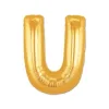 U Harf Folyo Balon Altın Renk  40 İnç