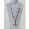 Üç Boyutlu Çapa Figür Çelik Kolye - Ekl0066