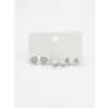 Üçgen Detaylı Altılı Küpe - Kp00646