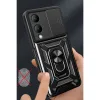 Vivo Y17s Kılıf Pars Lens Yüzüklü Silikon - Yeşil