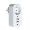 vothoon 2.4A Çıkışlı 2xUSB 1xType-C Tekli Priz Ftr-17