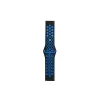 Watch 20mm Spor Delikli Kordon - Siyah-mavi