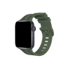Watch 38mm Kr408 Çizgili Silikon Kordon - Koyu Yeşil