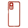 Xiaomi Mi 10t Pro Kılıf Miami Şeffaf Silikon - Kırmızı