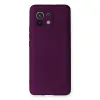 Xiaomi Mi 11 Kılıf First Silikon - Mürdüm