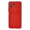 Xiaomi Mi 11 Lite Kılıf Kelvin Kartvizitli Silikon - Kırmızı