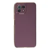 Xiaomi Mi 11 Lite Kılıf Volet Silikon - Mor