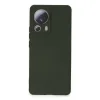 Xiaomi Mi 13 Lite Kılıf Nano İçi Kadife Silikon - Koyu Yeşil