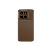 Xiaomi Mi 14t Kılıf Auto Focus Karbon Kapak - Kahverengi