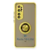 Xiaomi Mi Note 10 Lite Kılıf Montreal Yüzüklü Silikon Kapak - Sarı