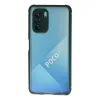 Xiaomi Poco F3 Kılıf Miami Şeffaf Silikon - Koyu Yeşil