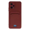 Xiaomi Poco X5 5g Kılıf Kelvin Kartvizitli Silikon - Bordo