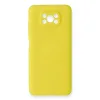 Xiaomi Pocophone X3 Kılıf Nano İçi Kadife Silikon - Sarı