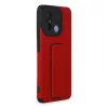 Xiaomi Redmi 12c Kılıf Mega Standlı Silikon - Kırmızı