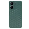 Xiaomi Redmi 13c Kılıf Petek Silikon Kapak - Koyu Yeşil