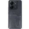 Xiaomi Redmi 13c Kılıf Sara Kartvizitli Deri Kılıf - Siyah