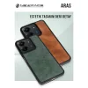 Xiaomi Redmi 14c Kılıf Aras Deri Kapak - Koyu Yeşil