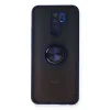 Xiaomi Redmi 9 Kılıf Montreal Yüzüklü Silikon Kapak - Lacivert