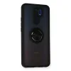 Xiaomi Redmi 9 Kılıf Montreal Yüzüklü Silikon Kapak - Siyah