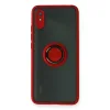 Xiaomi Redmi 9a Kılıf Montreal Yüzüklü Silikon Kapak - Kırmızı