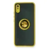 Xiaomi Redmi 9a Kılıf Montreal Yüzüklü Silikon Kapak - Sarı