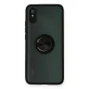 Xiaomi Redmi 9a Kılıf Montreal Yüzüklü Silikon Kapak - Siyah