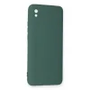 Xiaomi Redmi 9a Kılıf Nano İçi Kadife Silikon - Koyu Yeşil