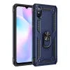 Xiaomi Redmi 9a Kılıf Sofya Yüzüklü Silikon Kapak - Lacivert