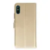 Xiaomi Redmi 9a Kılıf Trend S Plus Kapaklı Kılıf - Gold