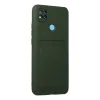 Xiaomi Redmi 9c Kılıf Kelvin Kartvizitli Silikon - Koyu Yeşil