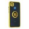Xiaomi Redmi 9c Kılıf Montreal Yüzüklü Silikon Kapak - Sarı