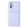 Xiaomi Redmi Note 10 Pro Kılıf Kelvin Kartvizitli Silikon - Lila