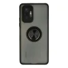Xiaomi Redmi Note 10 Pro Kılıf Montreal Yüzüklü Silikon Kapak - Siyah