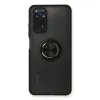Xiaomi Redmi Note 11 Kılıf Montreal Yüzüklü Silikon Kapak - Siyah