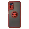 Xiaomi Redmi Note 11 Pro Kılıf Montreal Yüzüklü Silikon Kapak - Kırmızı