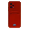 Xiaomi Redmi Note 12 4g Kılıf Kelvin Kartvizitli Silikon - Kırmızı