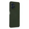 Xiaomi Redmi Note 12 4g Kılıf Nano İçi Kadife Silikon - Koyu Yeşil