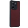 Xiaomi Redmi Note 14 4g Kılıf Aras Deri Kapak - Bordo