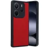Xiaomi Redmi Note 14 4g Kılıf Aras Deri Kapak - Kırmızı