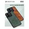 Xiaomi Redmi Note 14 4g Kılıf Aras Deri Kapak - Koyu Yeşil