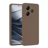 Xiaomi Redmi Note 14 4g Kılıf First Silikon - Kahverengi