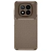 Xiaomi Redmi Note 14 Pro 4g Kılıf Auto Focus Karbon Kapak - Kahverengi